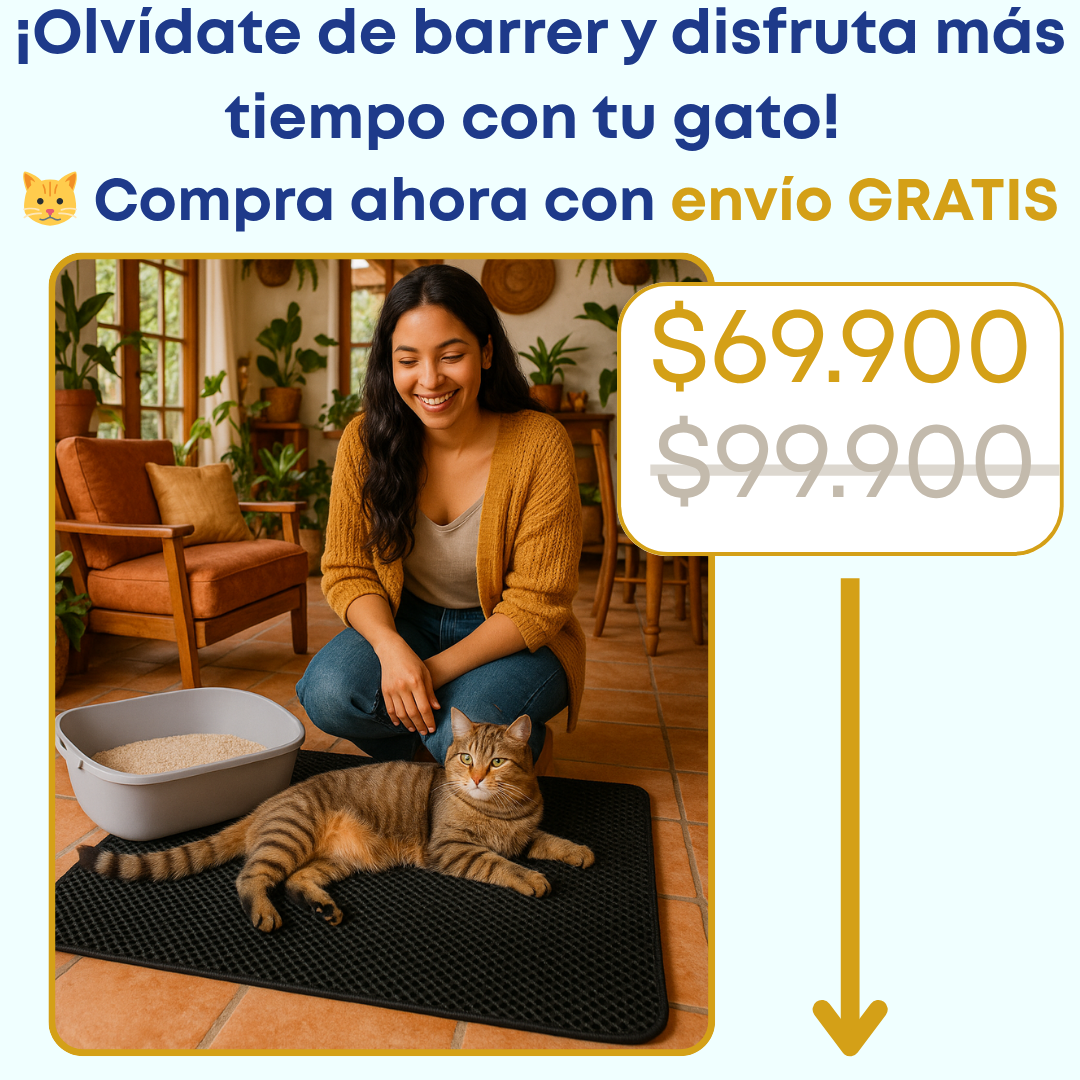 PatitasClean® Tapete Arenero para Gatos